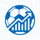 世界杯球队数据分析网官方Logo - 足球与数据图表结合